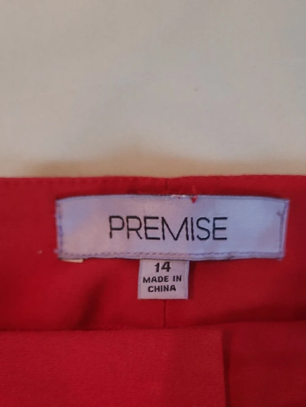 Premise Red Zip-Hem Chinos